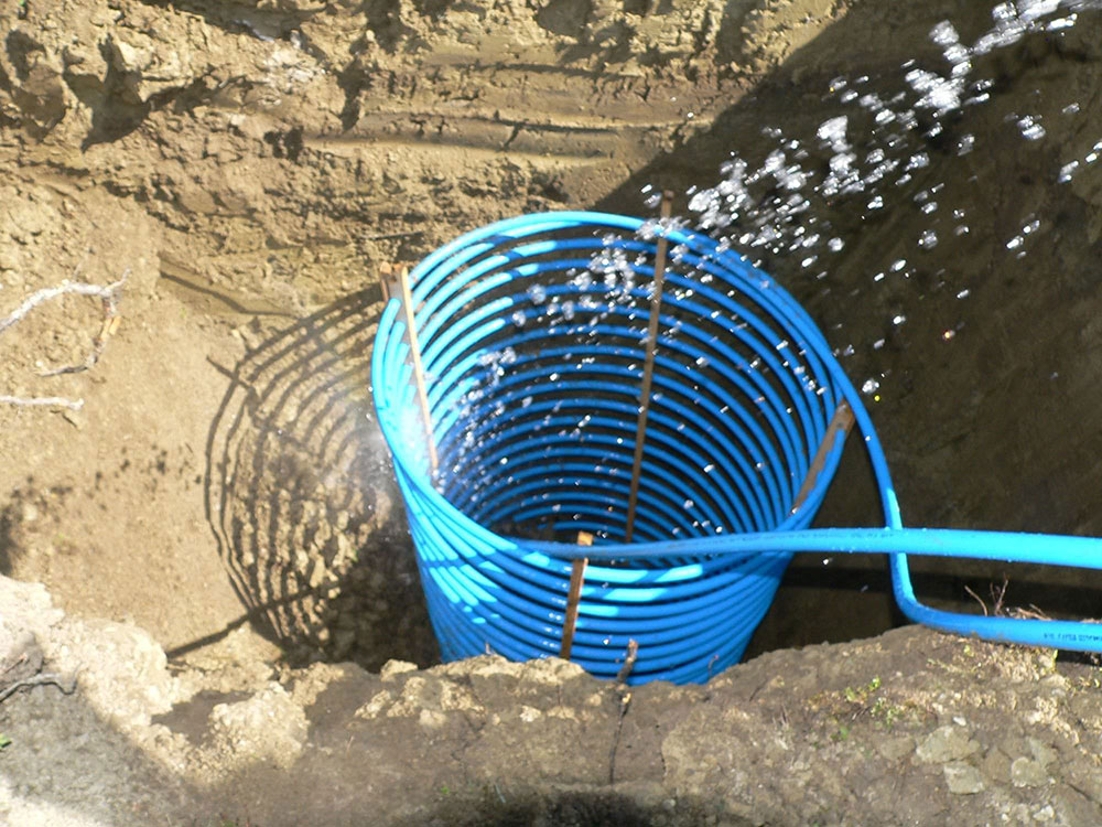 Terra Spirala en cours d'installation