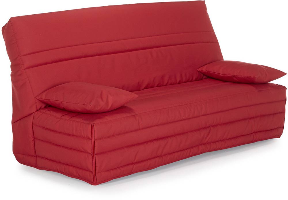 Canapé clic clac rouge