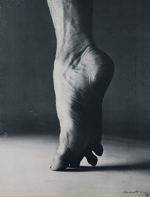 Le pied de Rudolf Noureyev par Richard Avedon