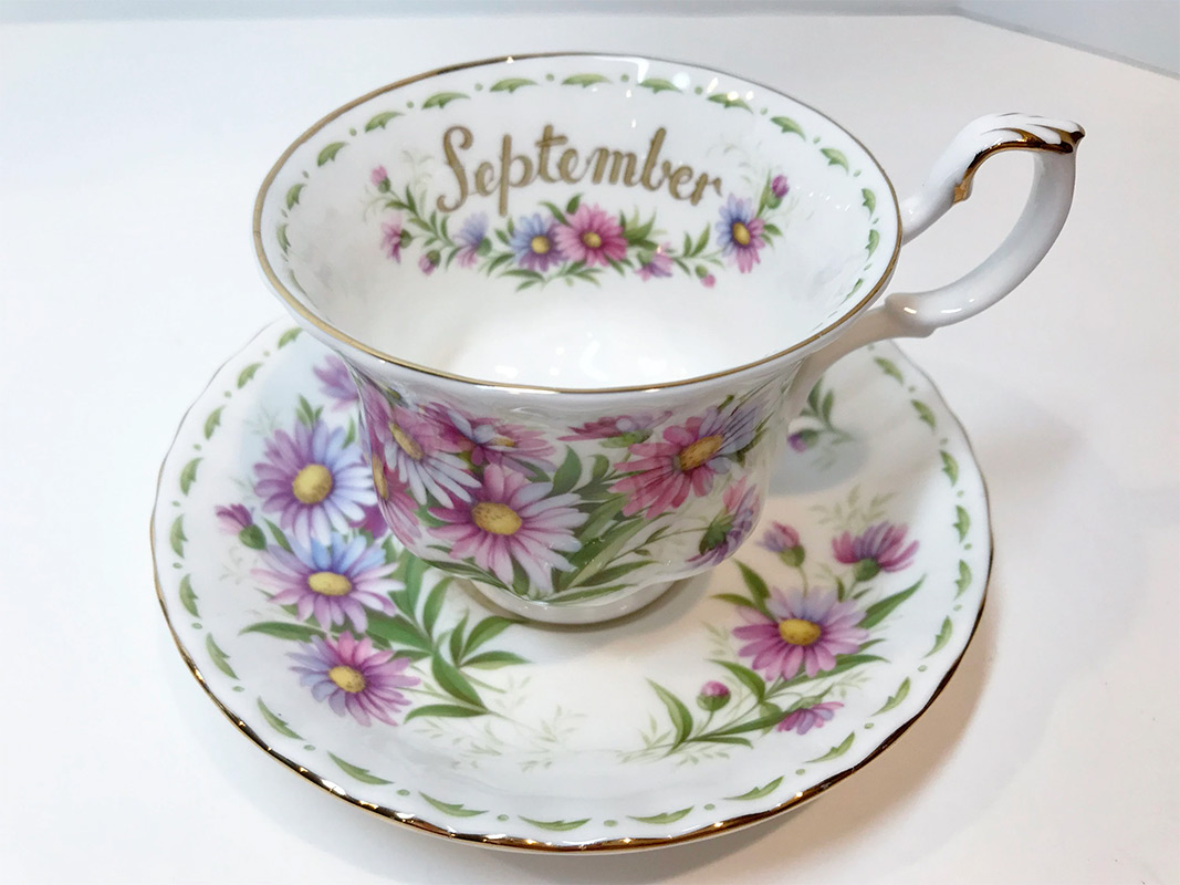 Tasse "september" et sa soucoupe